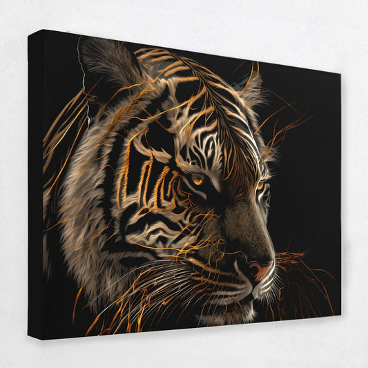 A Tiger's Memory - Wall Art in Black Frame