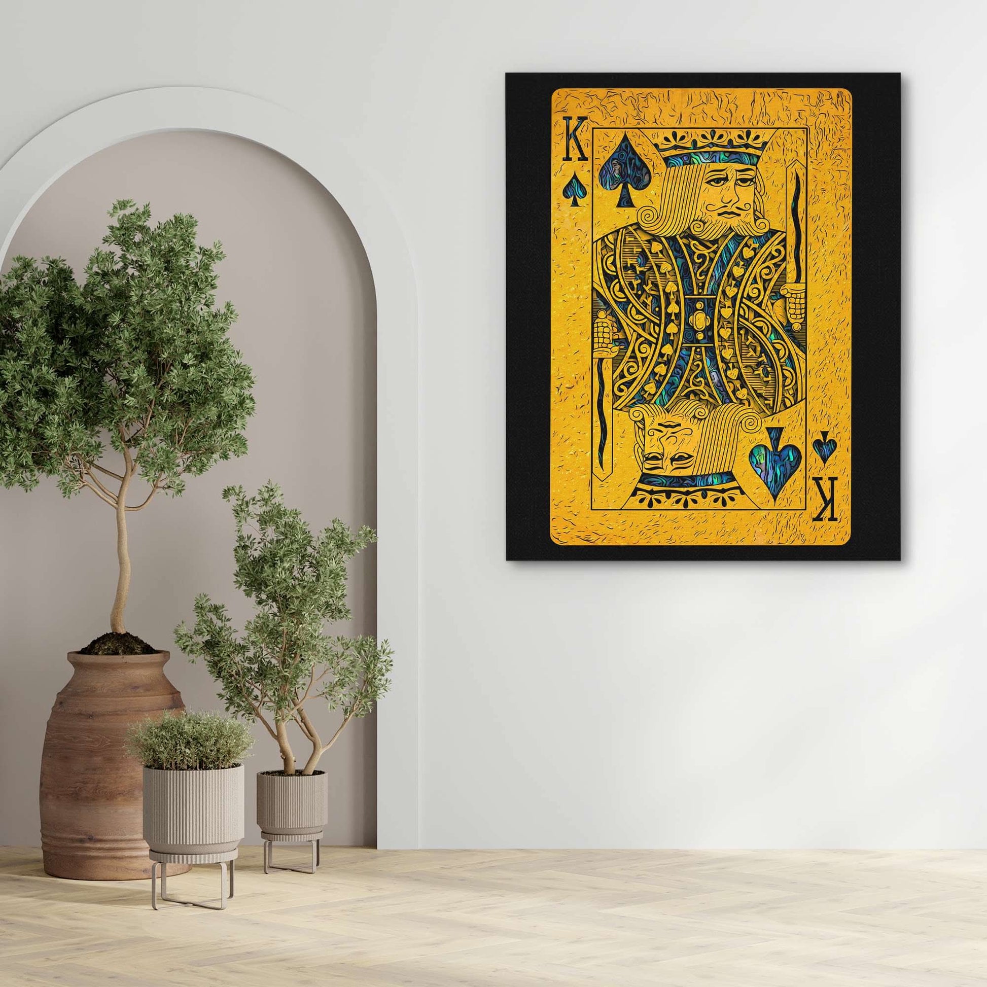 Abalone King of Spades - Abalone Art for Office