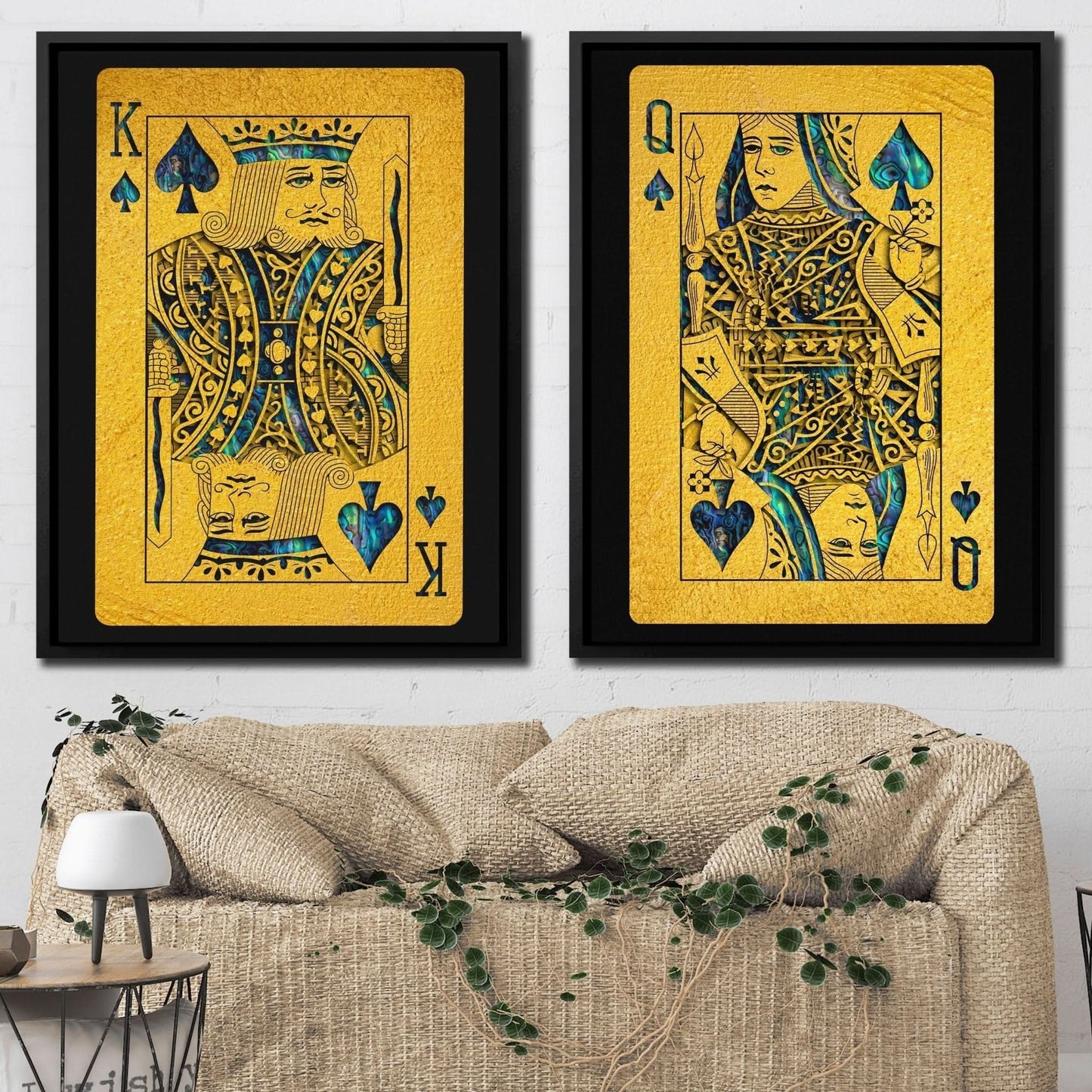 Abalone Royal Spades Cards - Card Art for Game Room