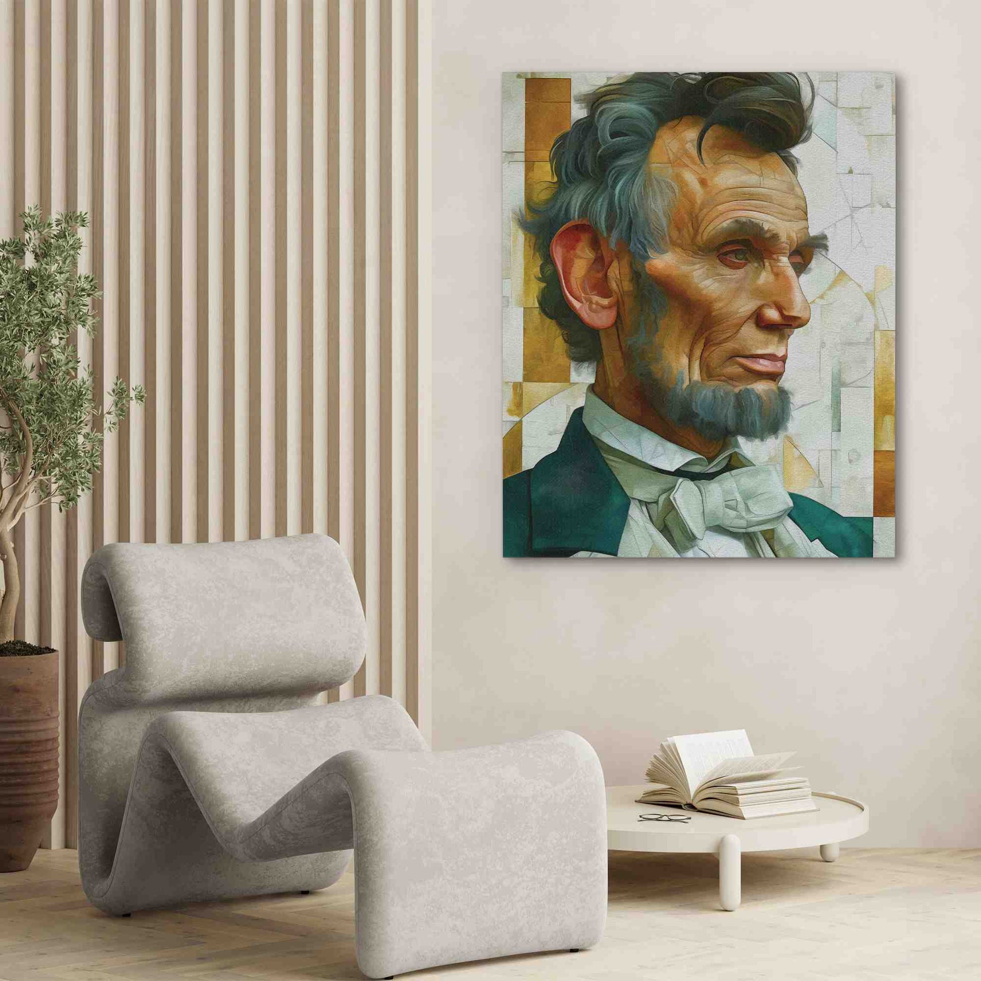 Abe Lincoln - Person Wall Art in Black Frame