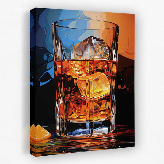 Abstract Barware - Cocktail Canvas Wall Art