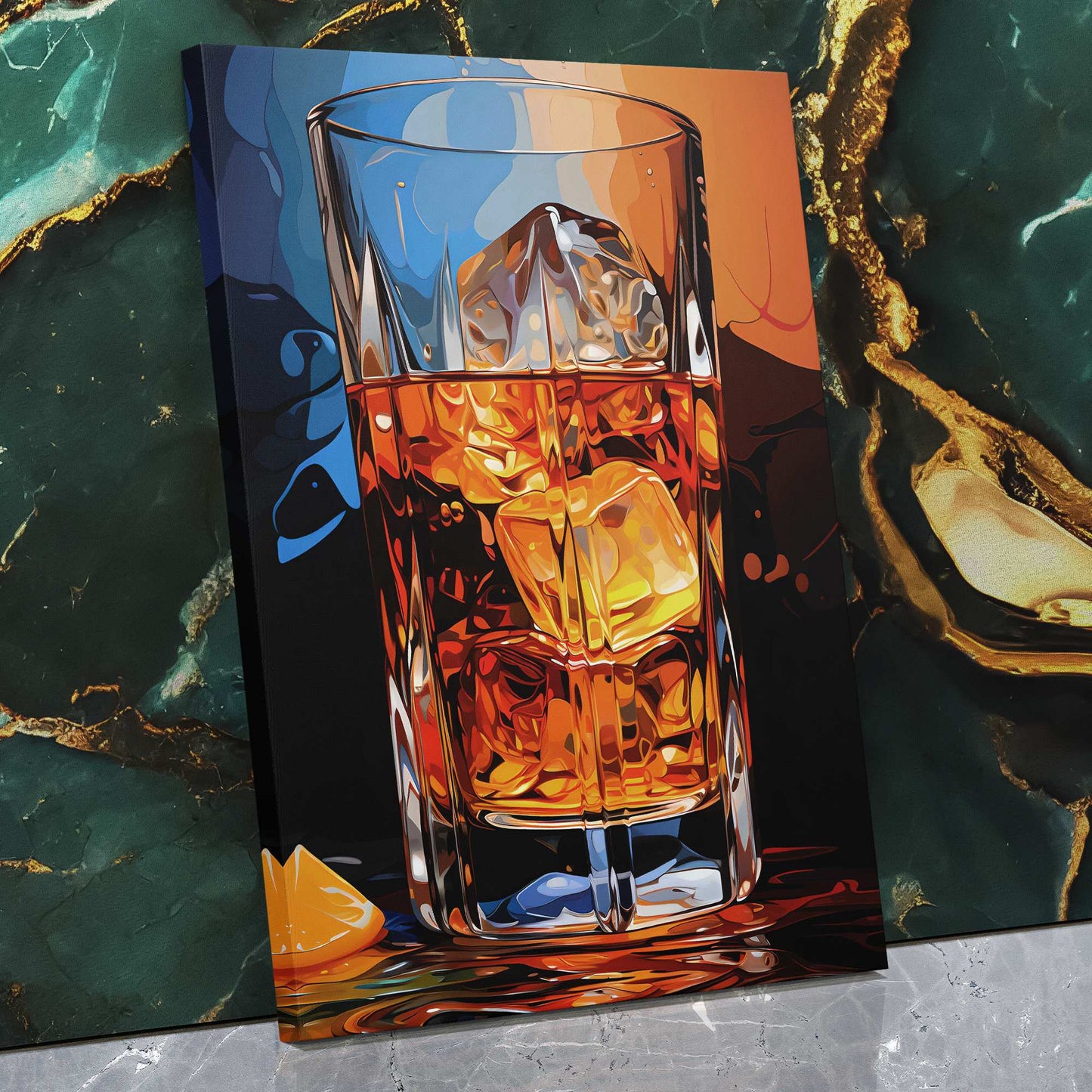 Abstract Barware - Canvas Wall Art