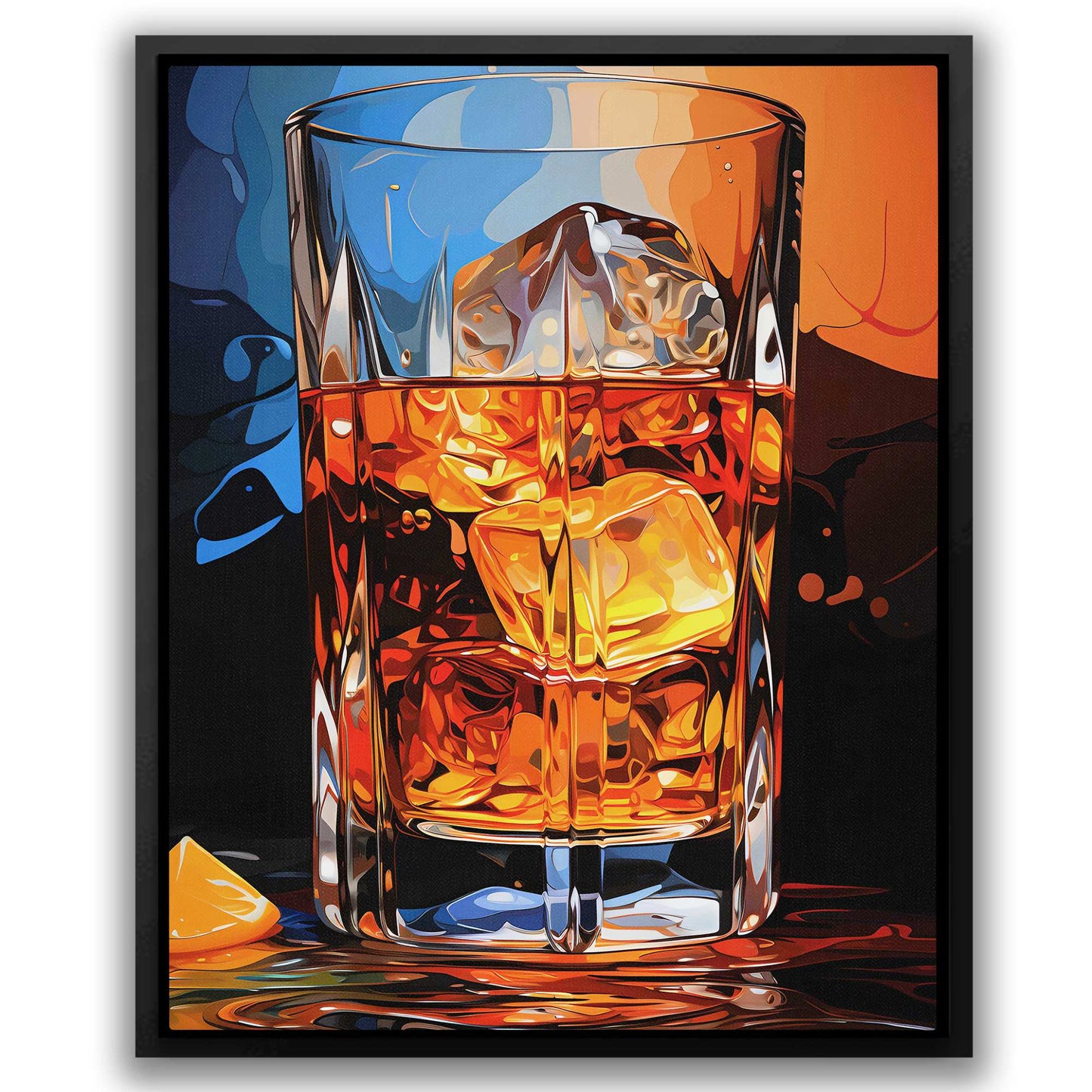 Abstract Barware - Cocktail Glass Canvas Print