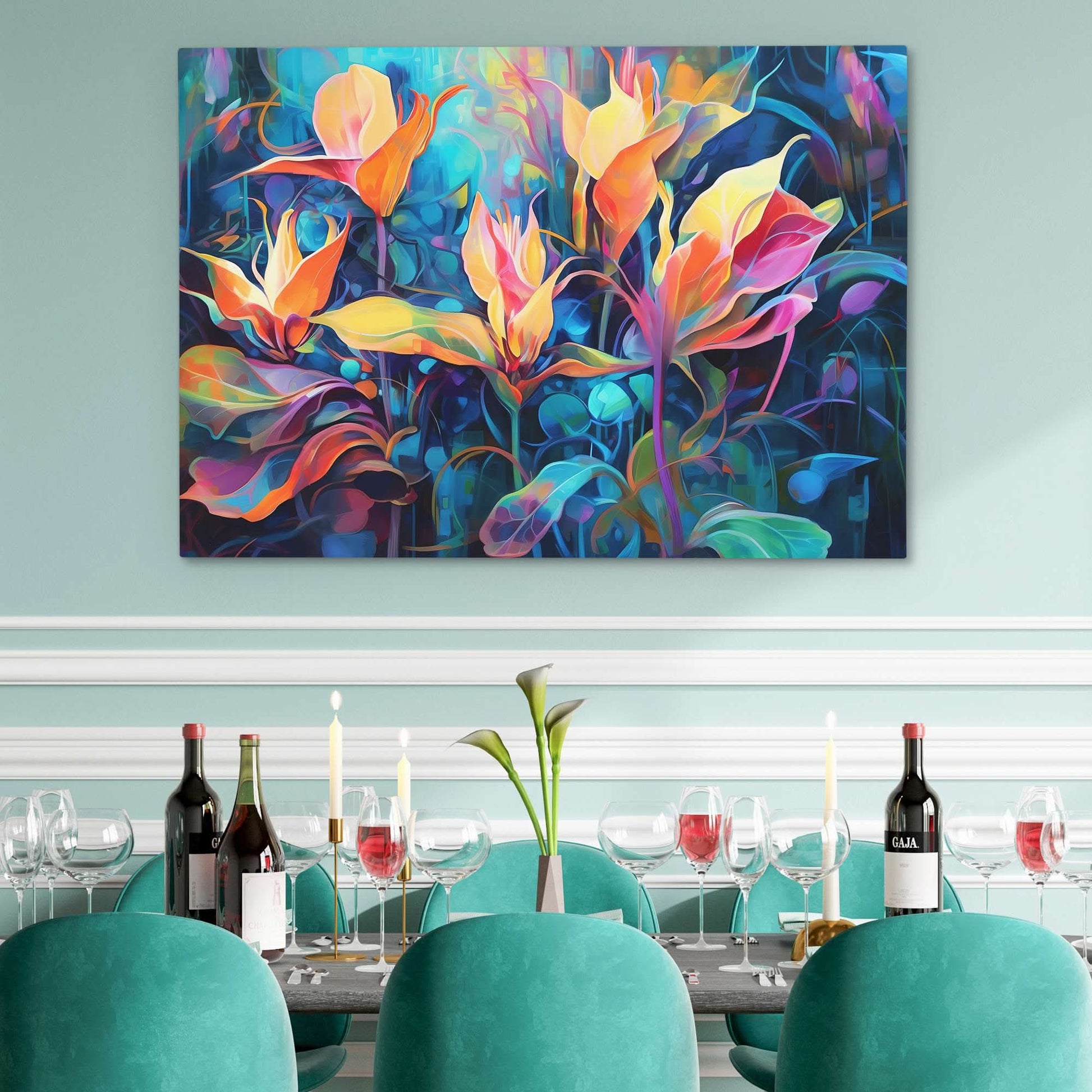 Abstract Blossoms - Large Abstract Canvas Print