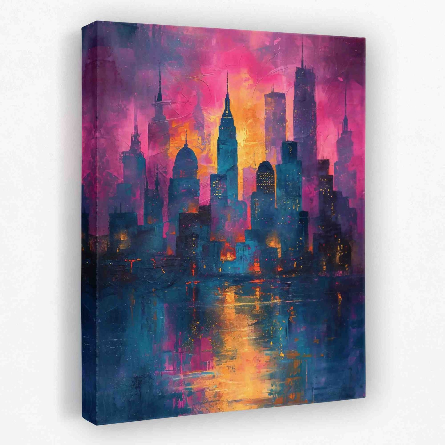 Abstract City - City Canvas Wall Art