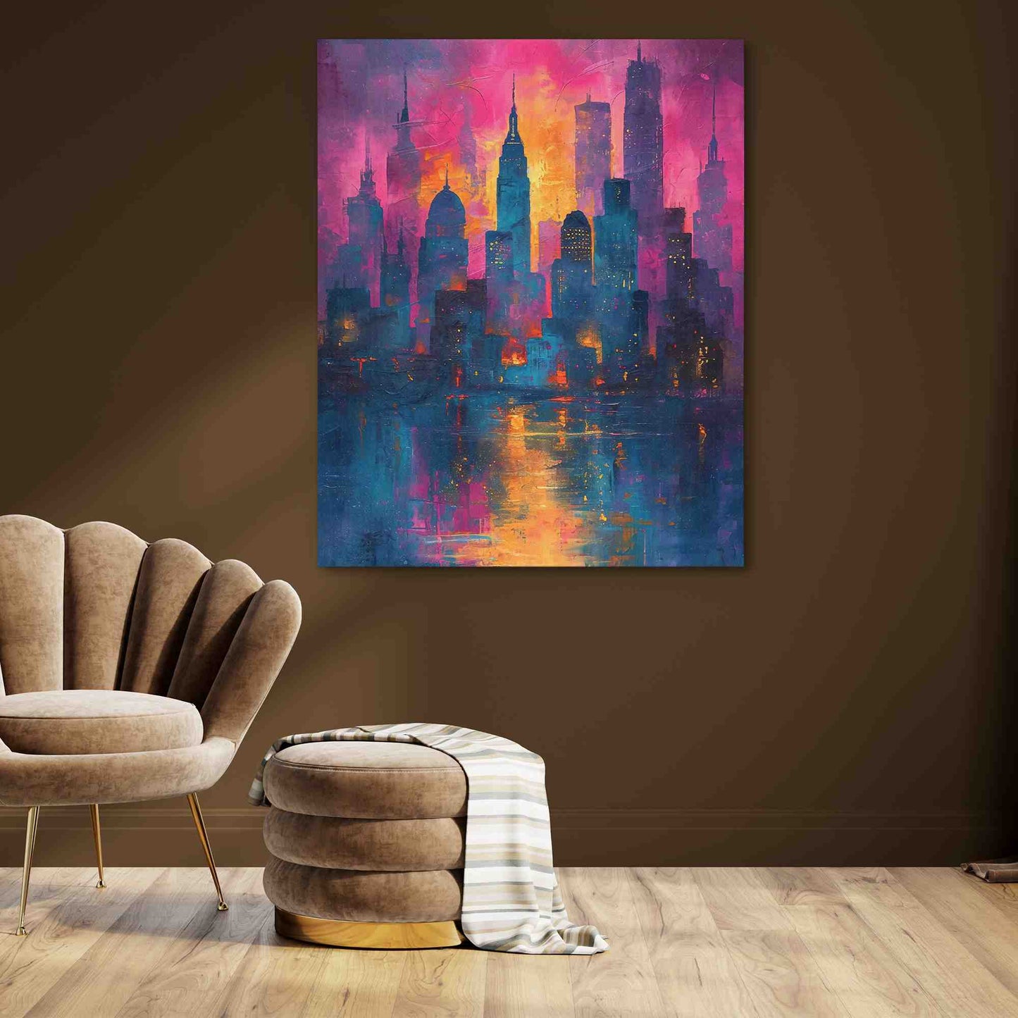 Abstract City - Large Abstract Canvas Print