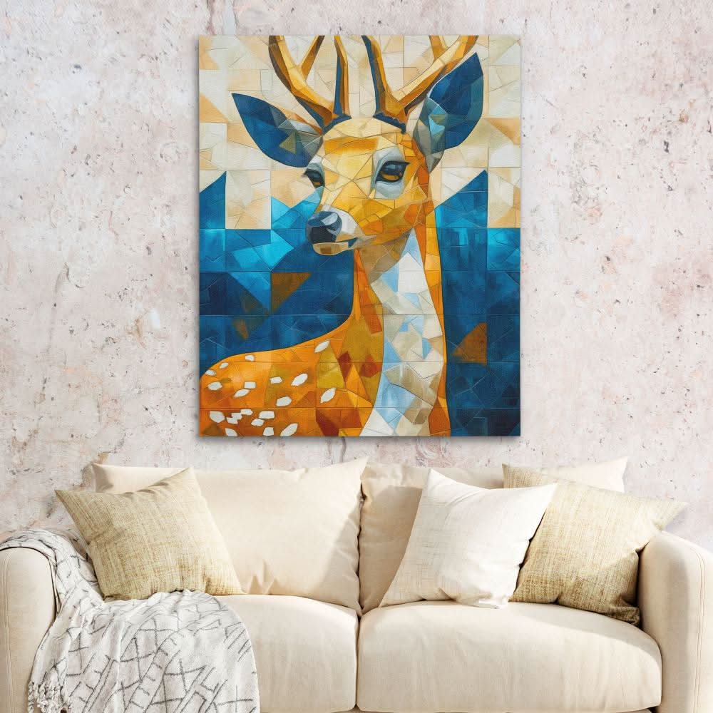 Abstract Doe - Large Abstract Canvas Print