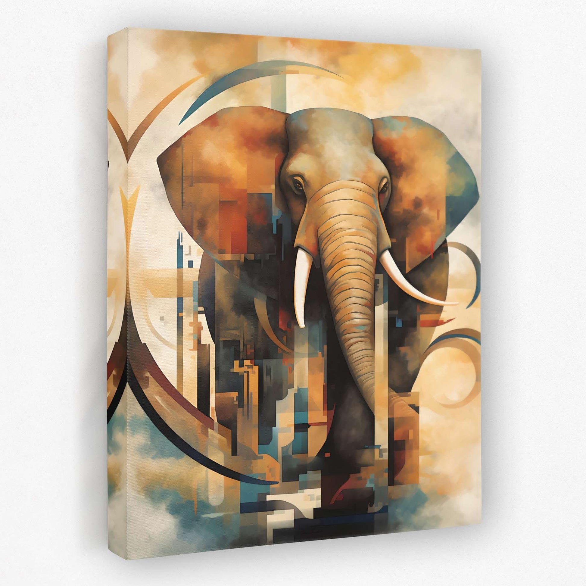 Abstract Elephant - Large Abstract Canvas Print