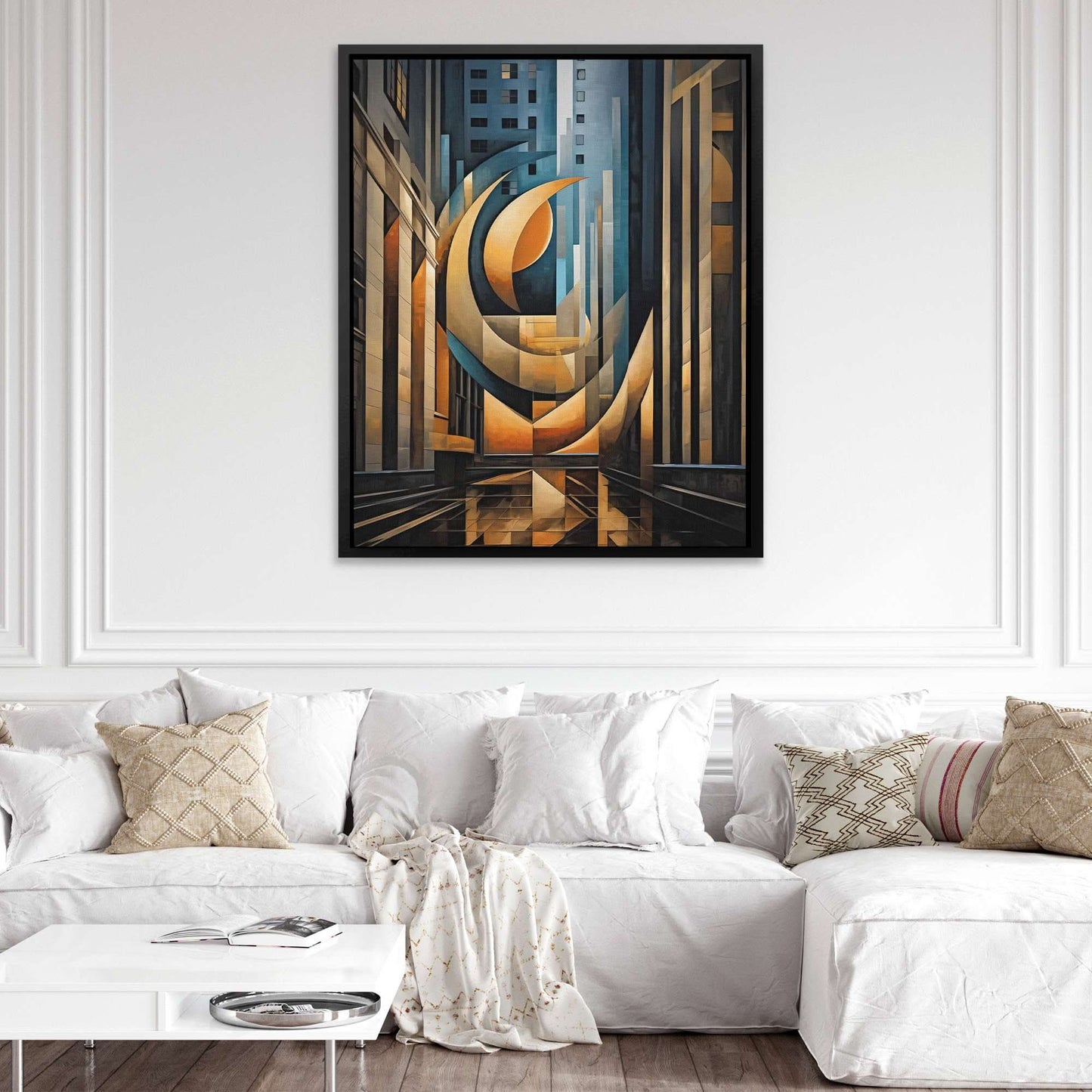 Abstract Financial District - Large Abstract Canvas Print