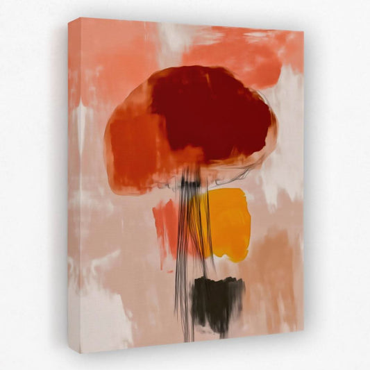 Abstract Jellyfish - Animals Canvas Wall Art