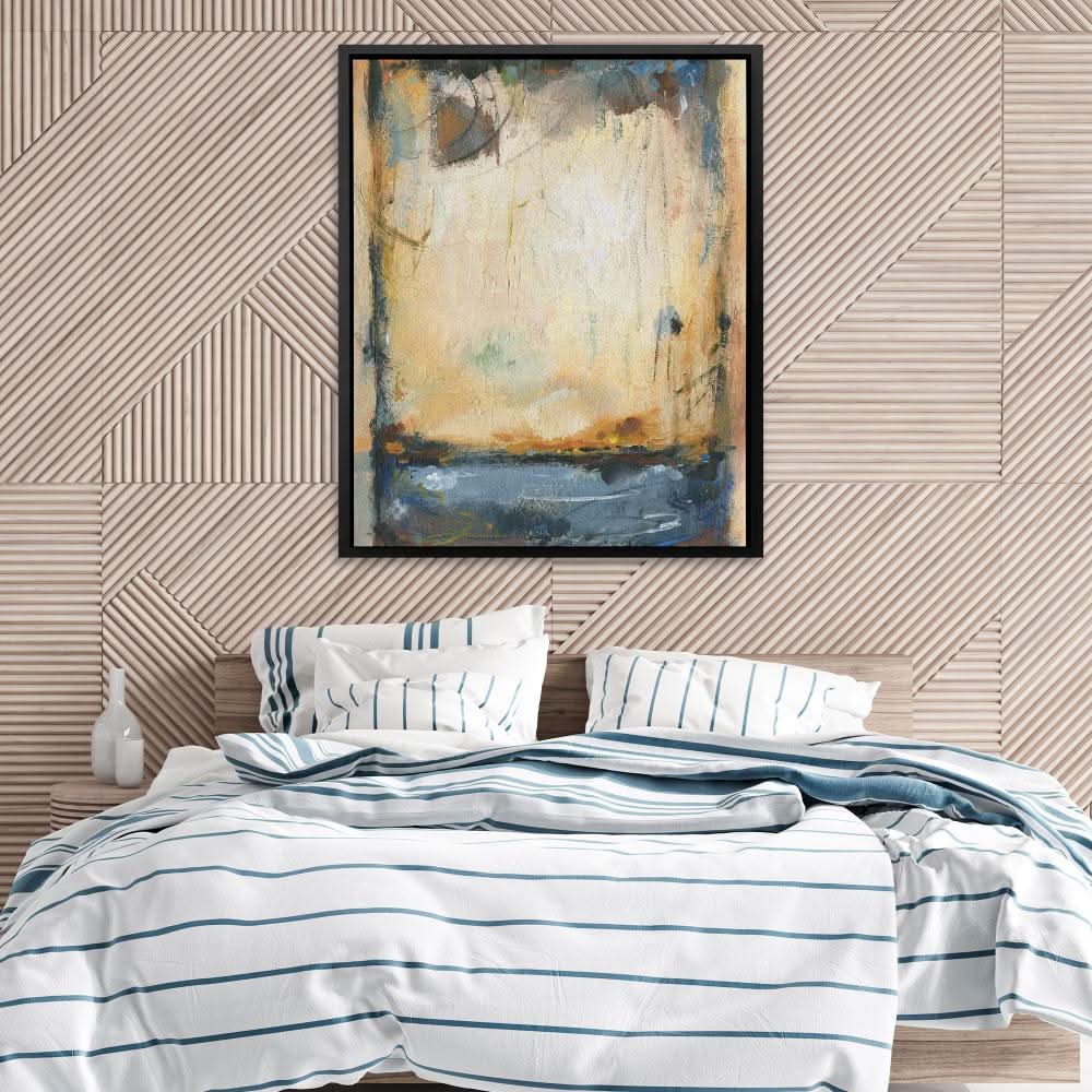 Abstract Lake - Framed Art Print
