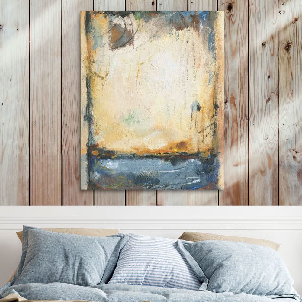 Abstract Lake - Large Canvas Print