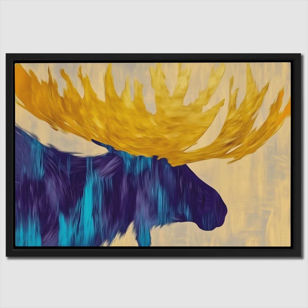 Abstract Moose - Large Abstract Canvas Print