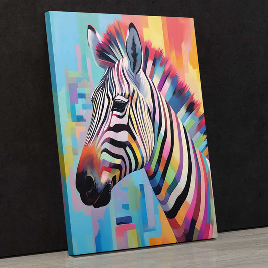 Abstract Safari - Pop Art Wall Art in Black Frame