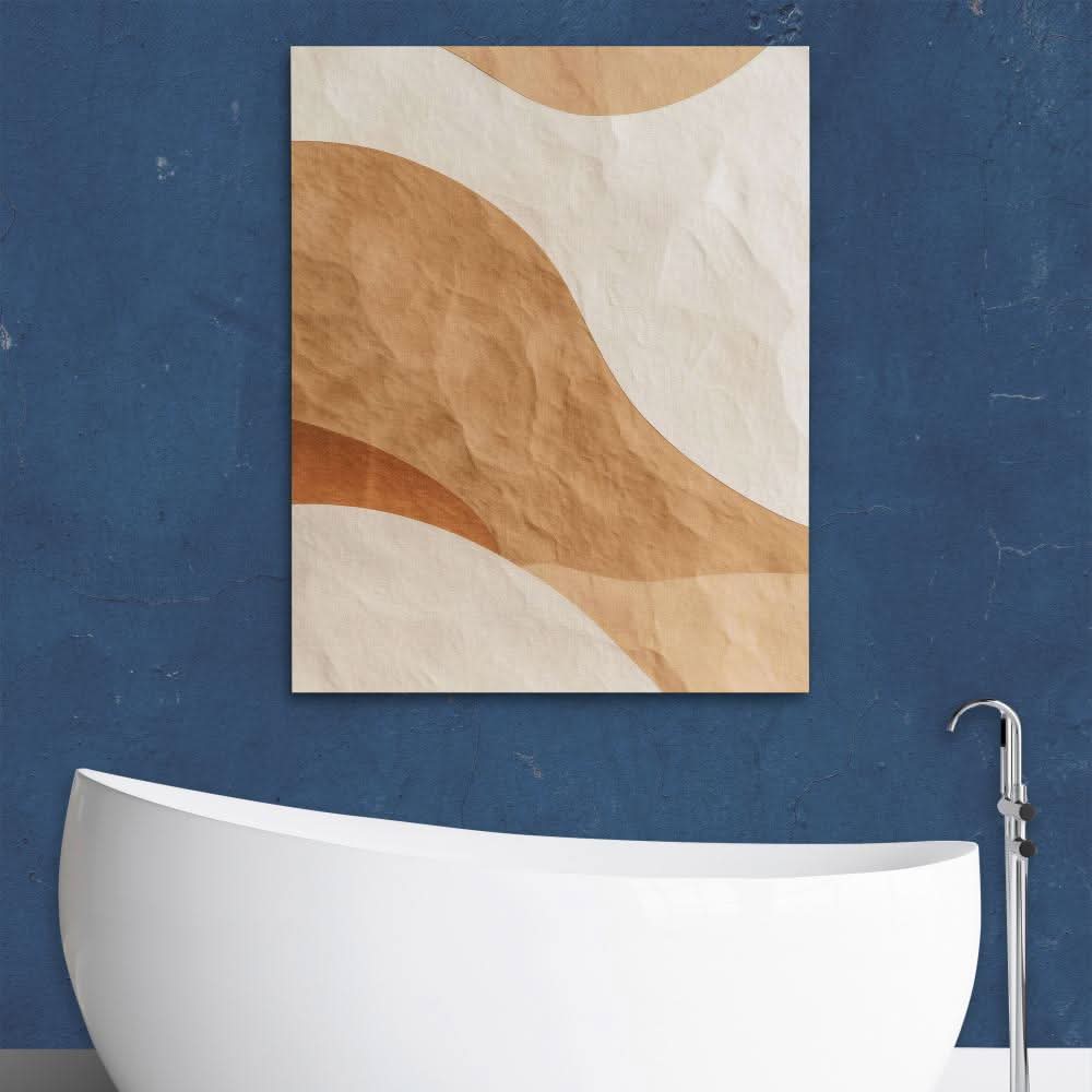 Abstract Warmth - Abstract Wall Art in Black Frame
