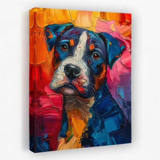 Abstract Woof - Animals Canvas Wall Art