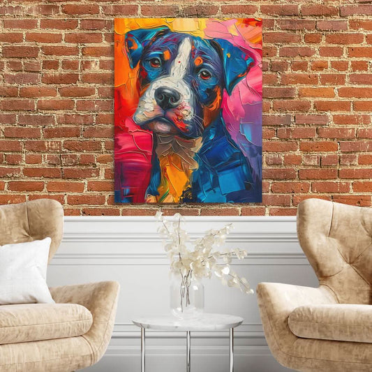 Abstract Woof - Wall Art in Black Frame