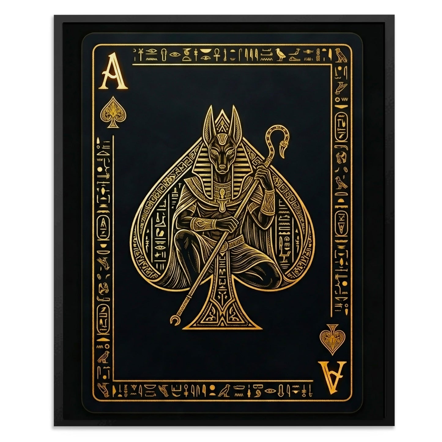 Ace Of Spades Egyptian Card