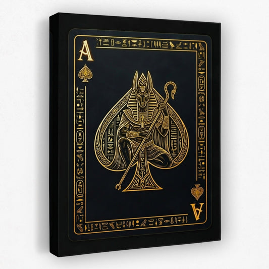 Ace Of Spades Egyptian Card
