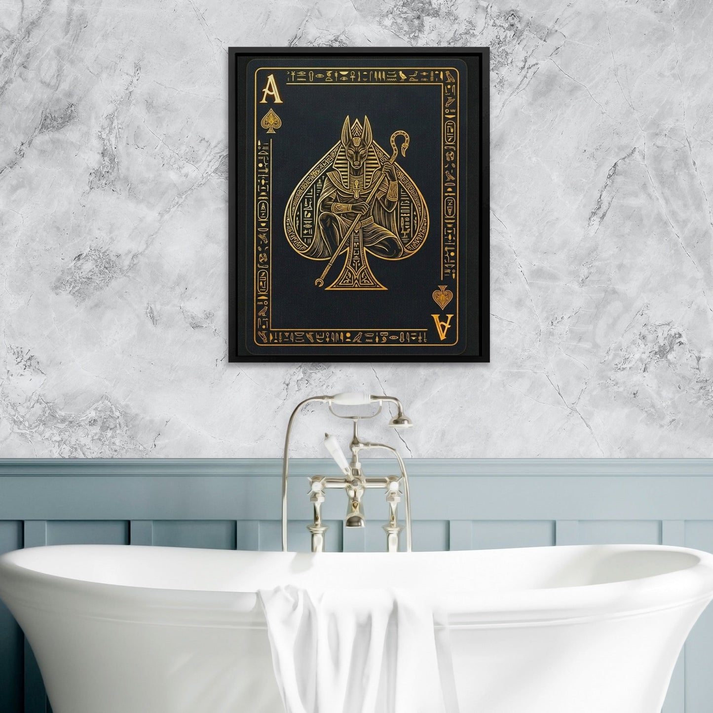 Ace Of Spades Egyptian Card