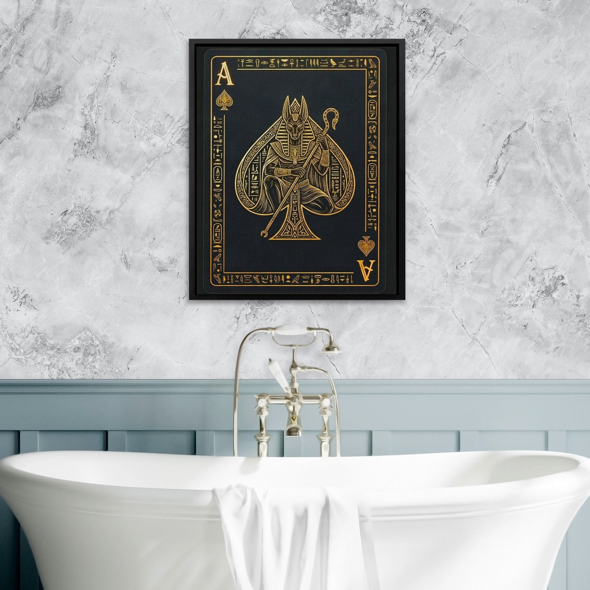 Ace Of Spades Egyptian Card