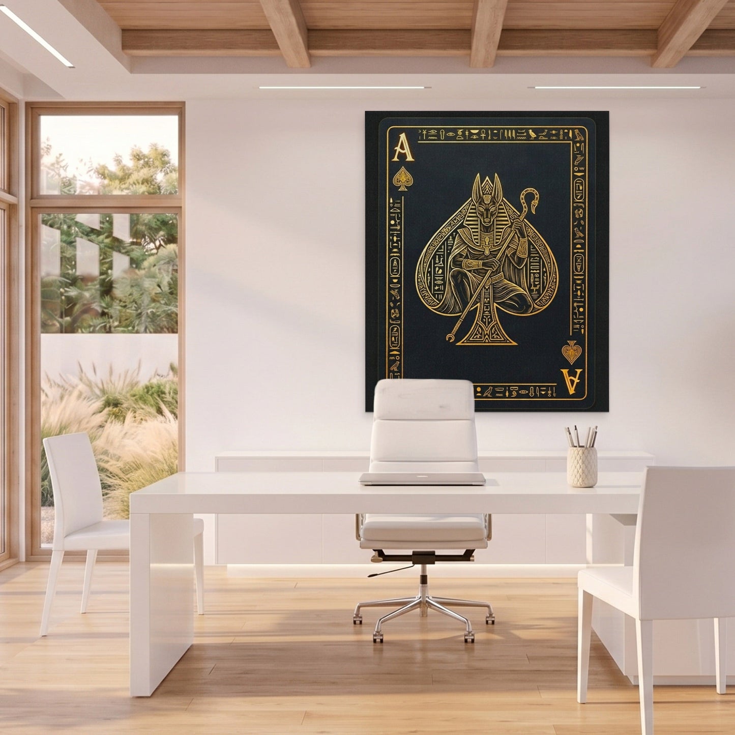 Ace Of Spades Egyptian Card