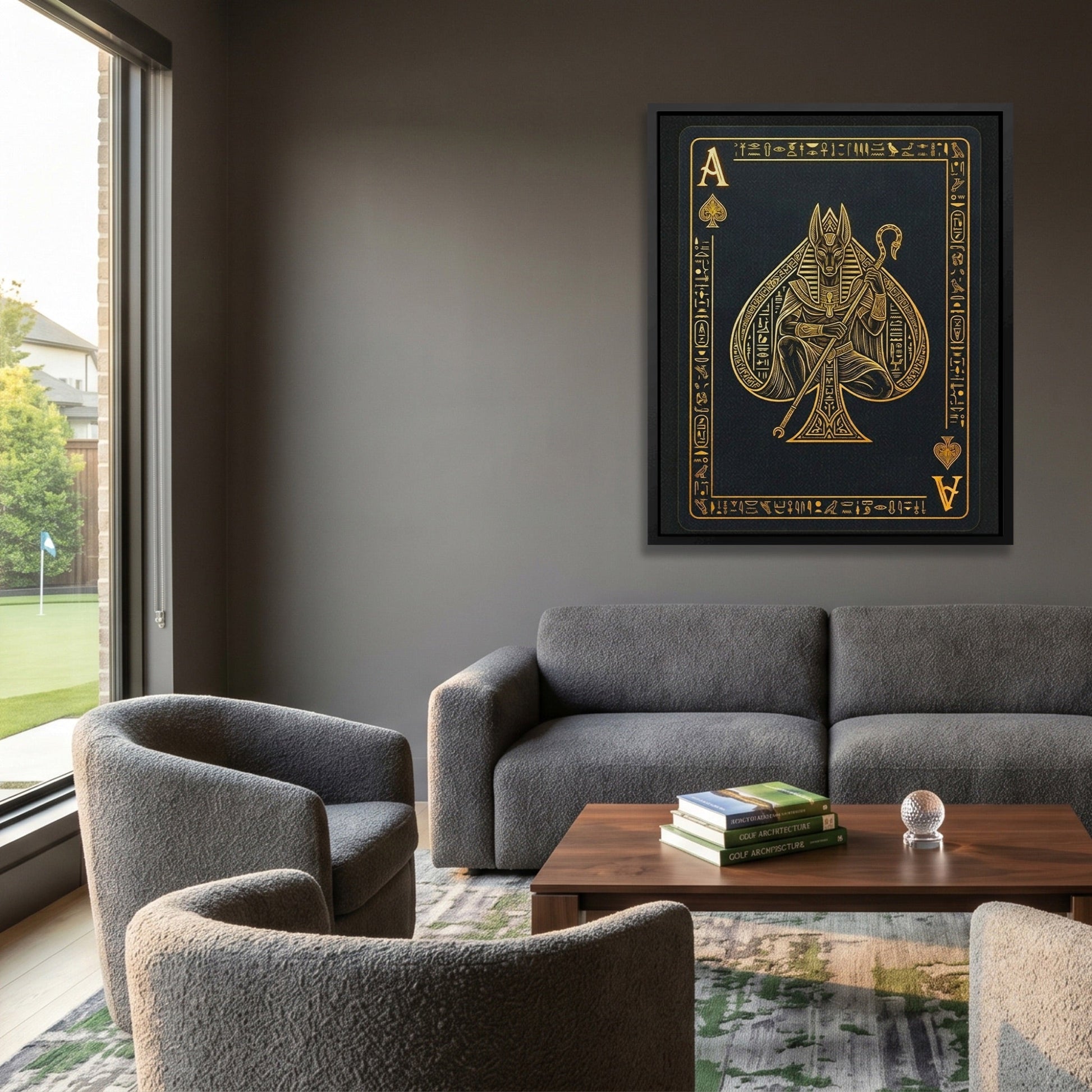 Ace Of Spades Egyptian Card