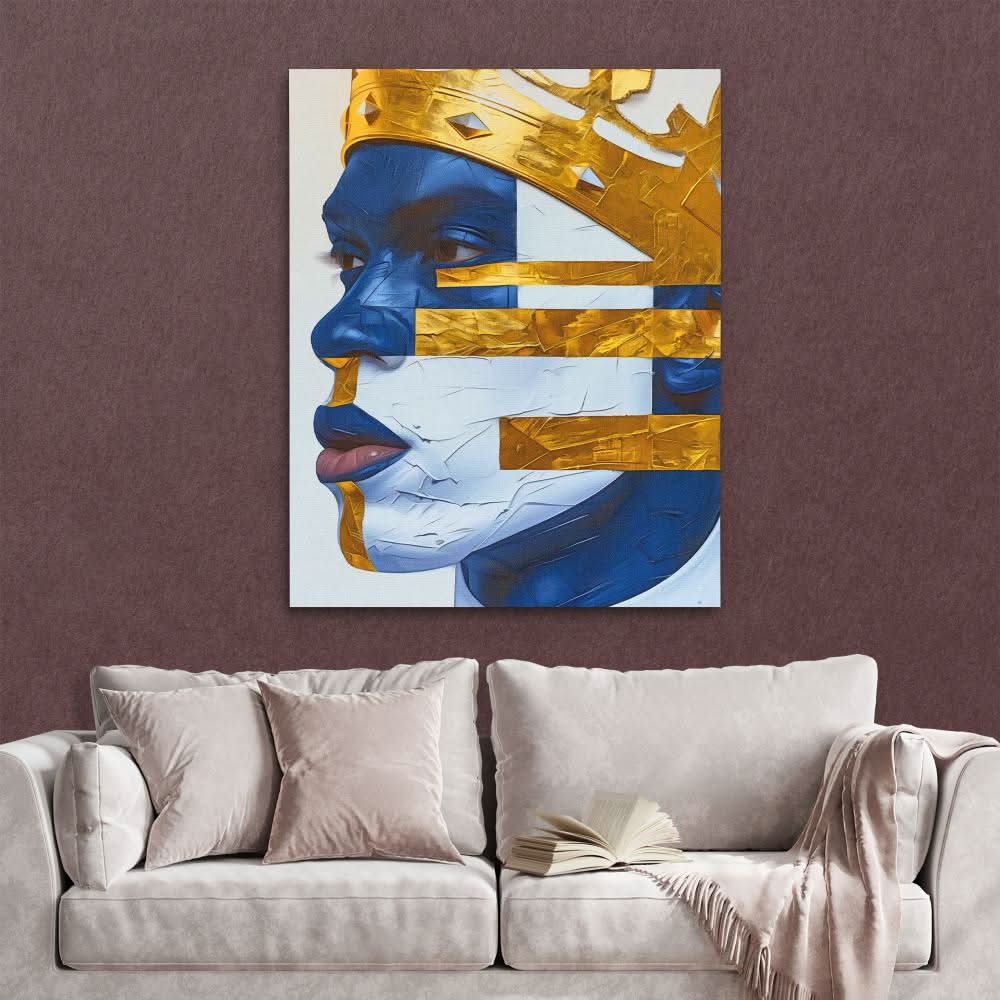 African King - Large Modern Canvas Print