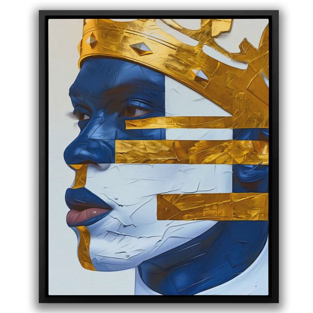 African King - Blue Crown Canvas Print