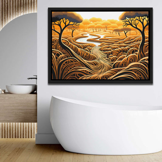 African Mirage - Africa Canvas Wall Art