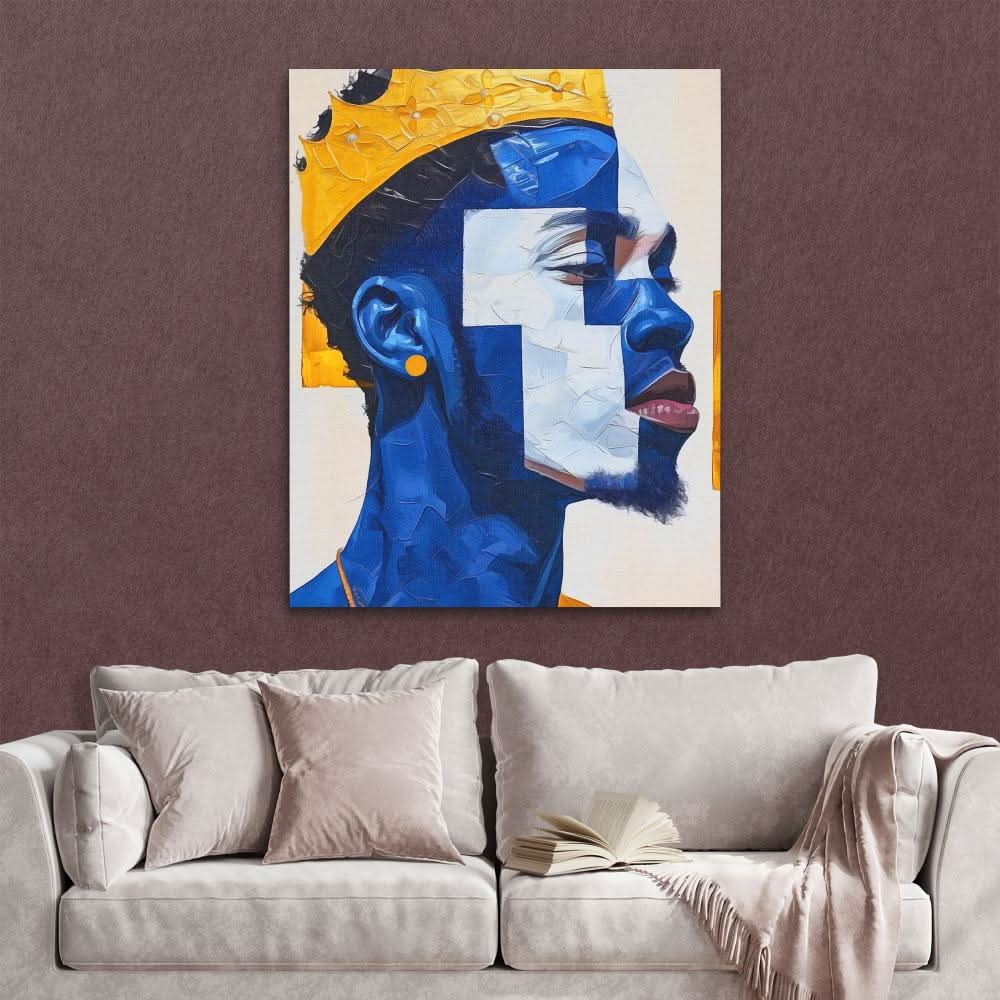 African Royalty - King Wall Art in Black Frame