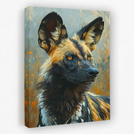 African Wild Dog - Africa Canvas Wall Art