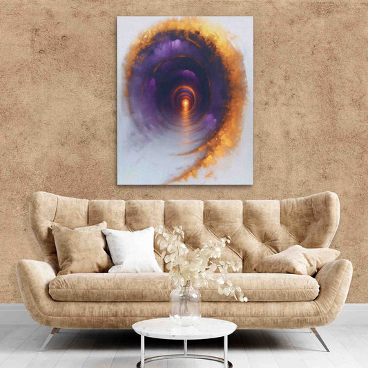 Afterlife - Abstract Wall Art in Black Frame