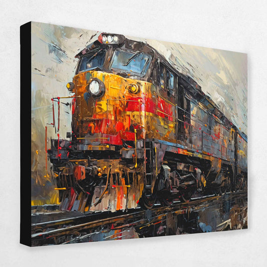 Afternoon Express - Locomotive Canvas Wall Art