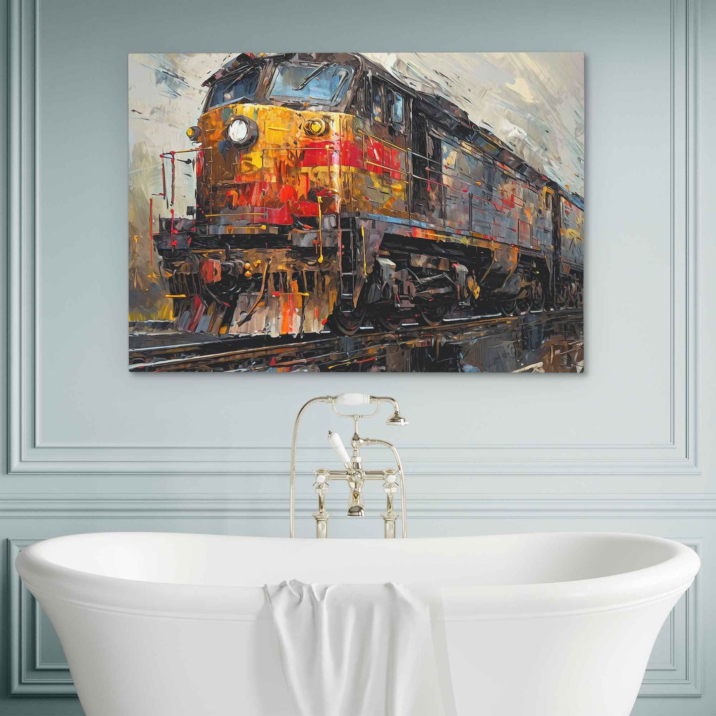 Afternoon Express - Large Abstract Canvas Print