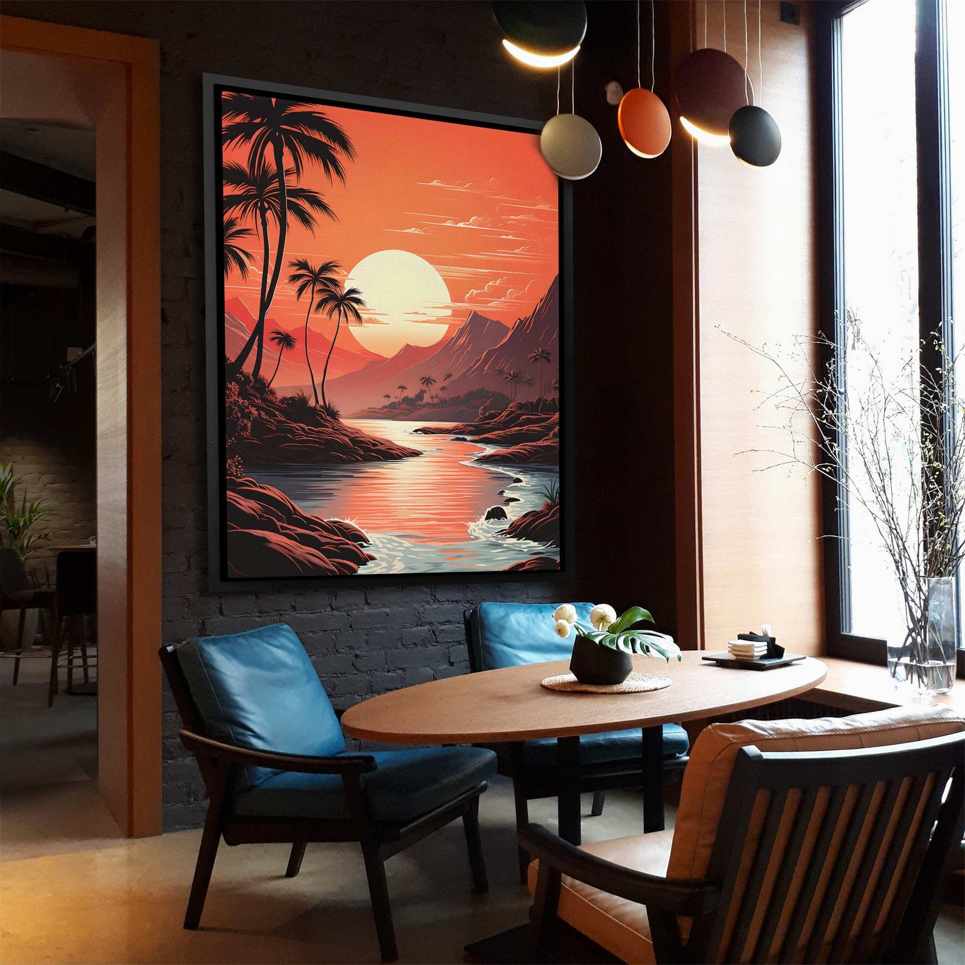 Alabaster Sunset - Red Wall Art