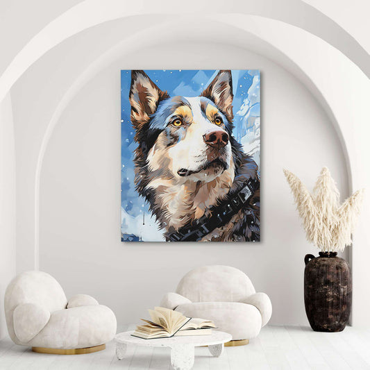 Alaskan Runner - Wall Art in Black Frame