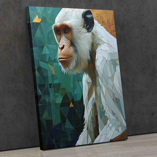 Albino Chimpanzee - Wall Art in Black Frame
