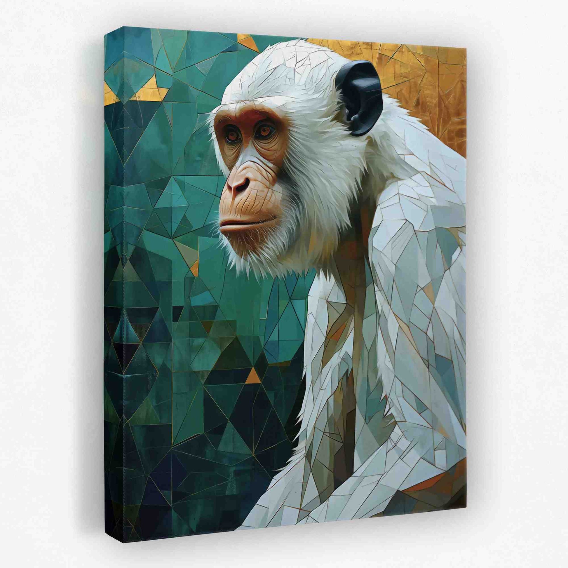 Albino Chimpanzee - Albino Canvas Wall Art