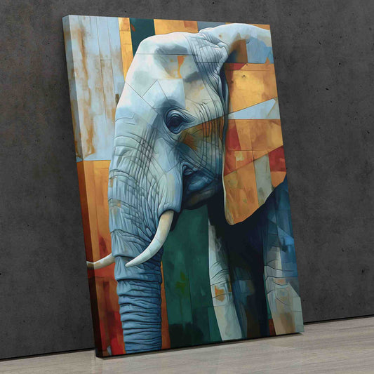 Albino Elephant - Wall Art in Black Frame