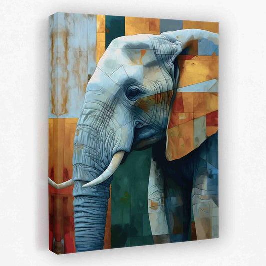 Albino Elephant - Africa Canvas Wall Art