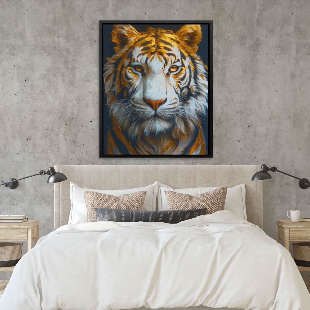 Albino Gaze - Gold Albino Animals Canvas Print