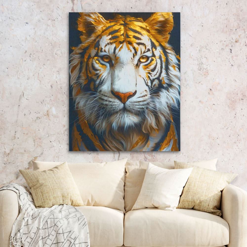 Albino Gaze - Albino Animals Wall Art in Black Frame