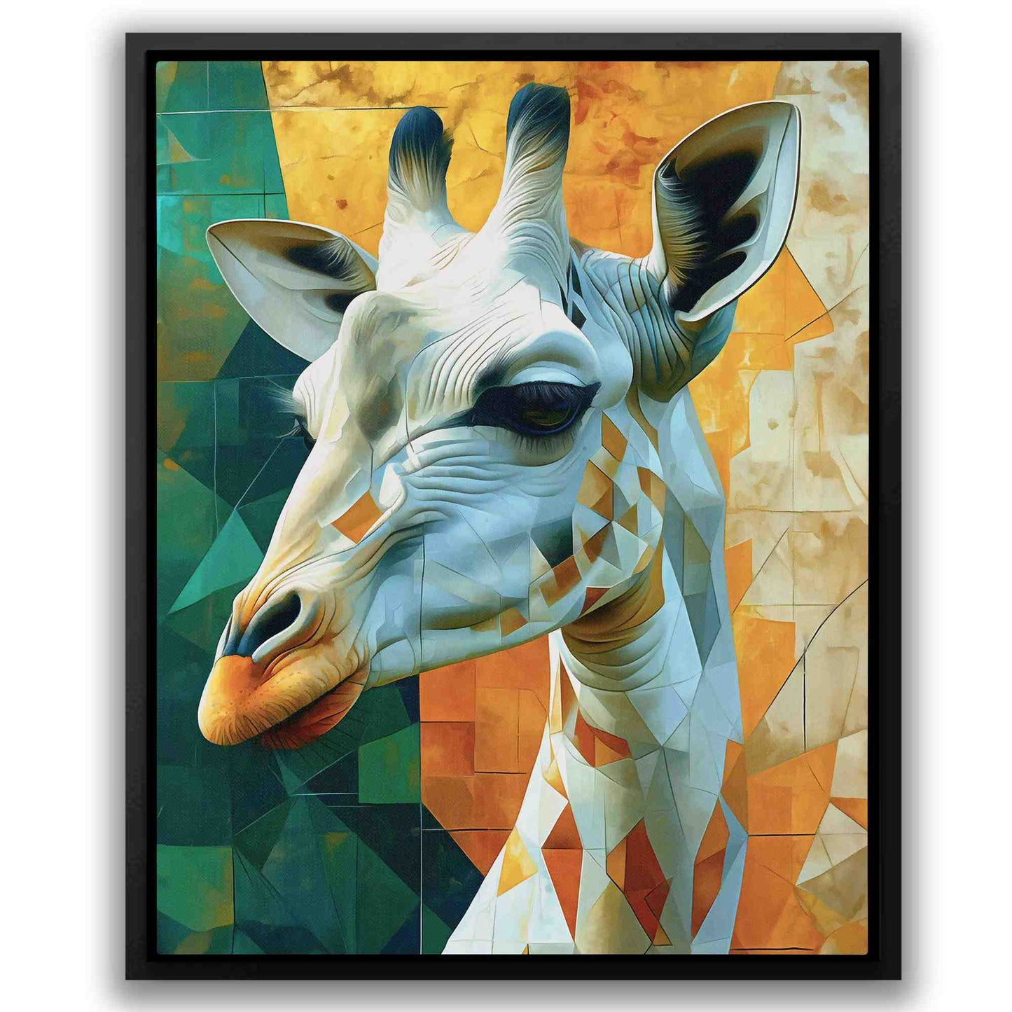 Albino Giraffe - Africa Art for Dining Room