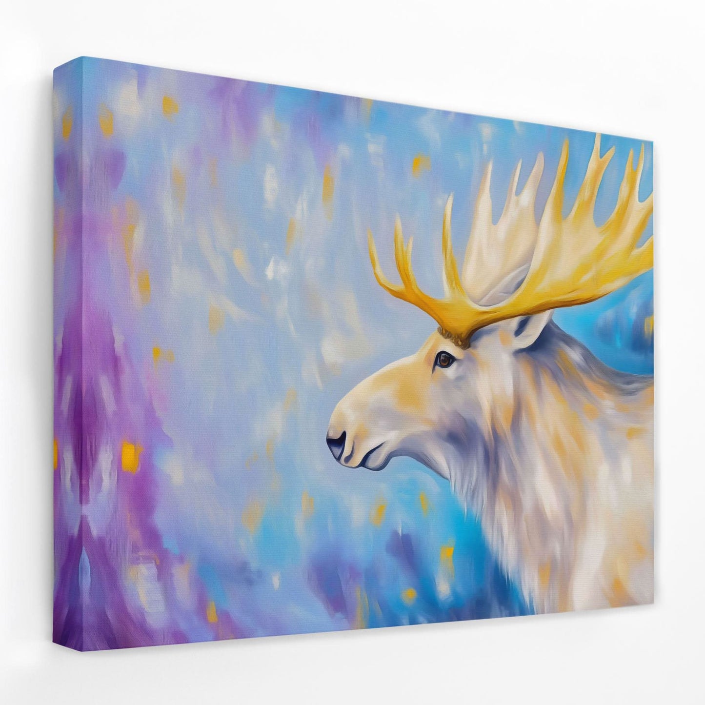 Albino Moose - Albino Animals Canvas Wall Art