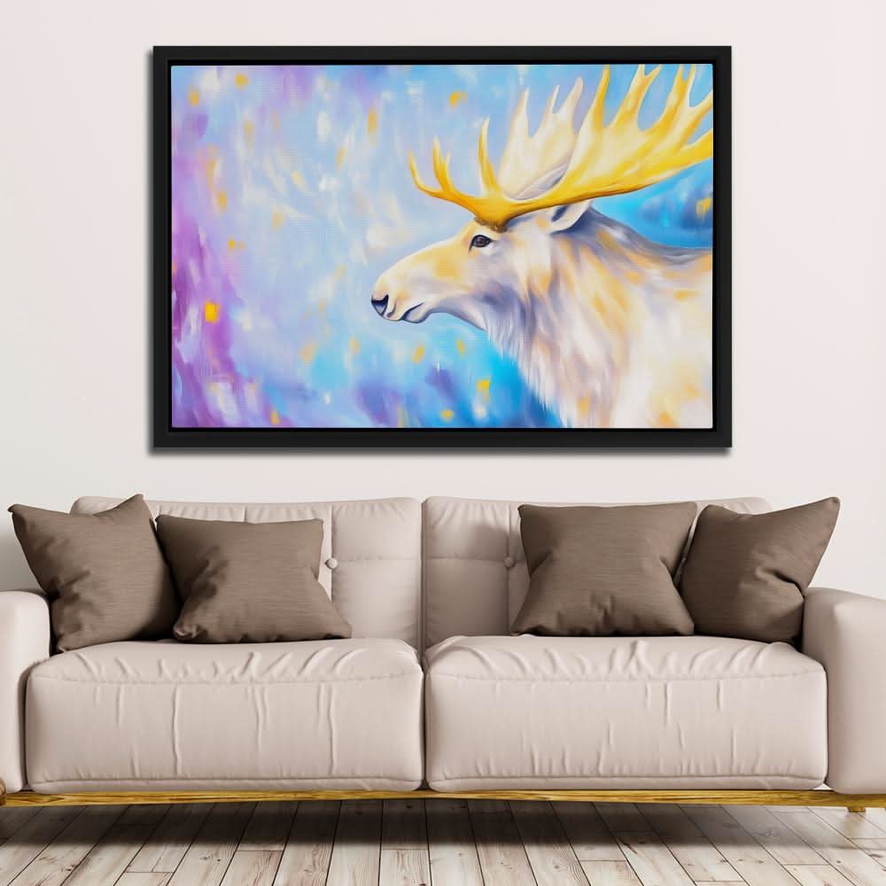 Albino Moose - Albino Animals Art for Bedroom