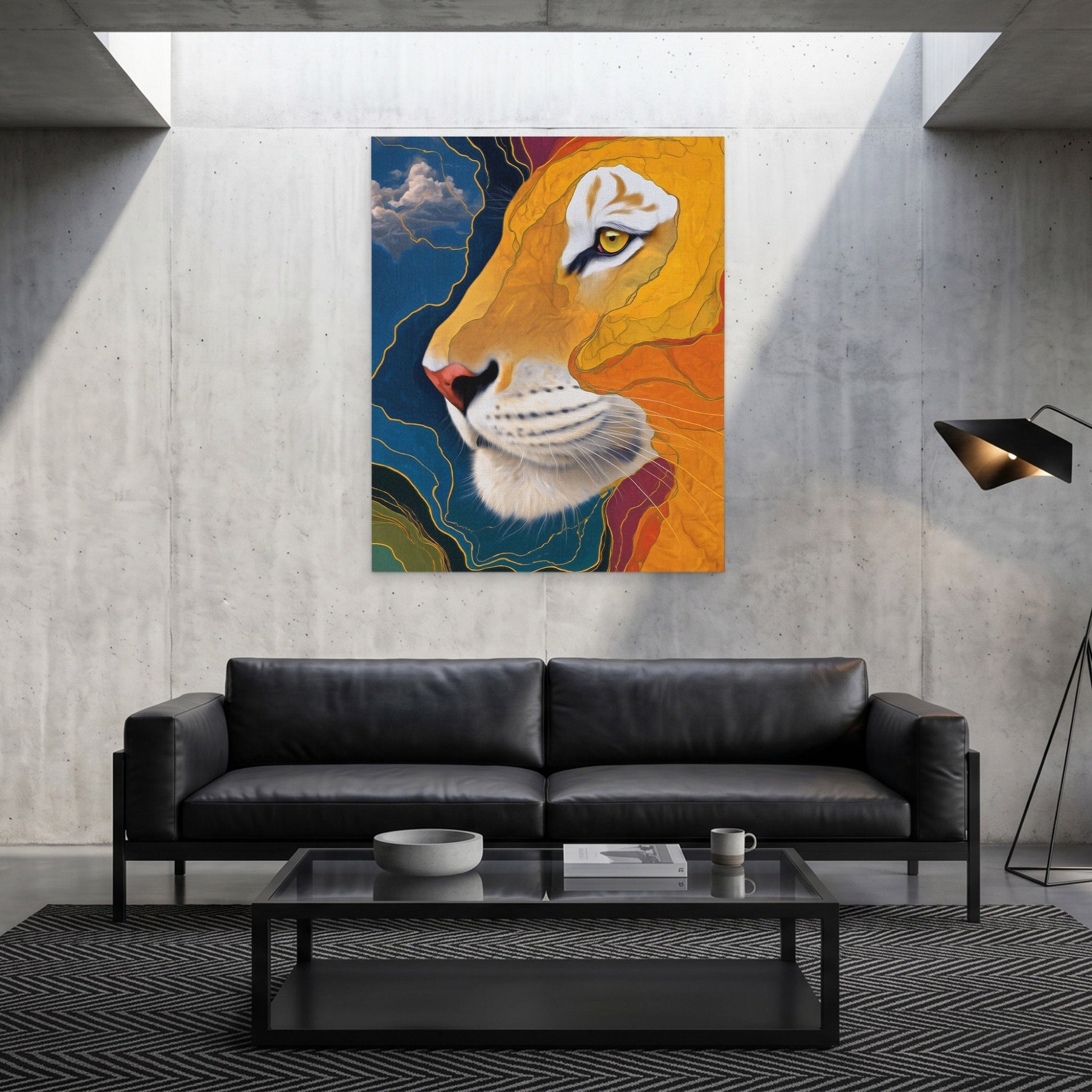 Albino Tiger Color Field