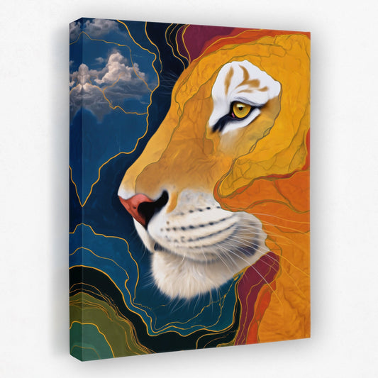 Albino Tiger Color Field