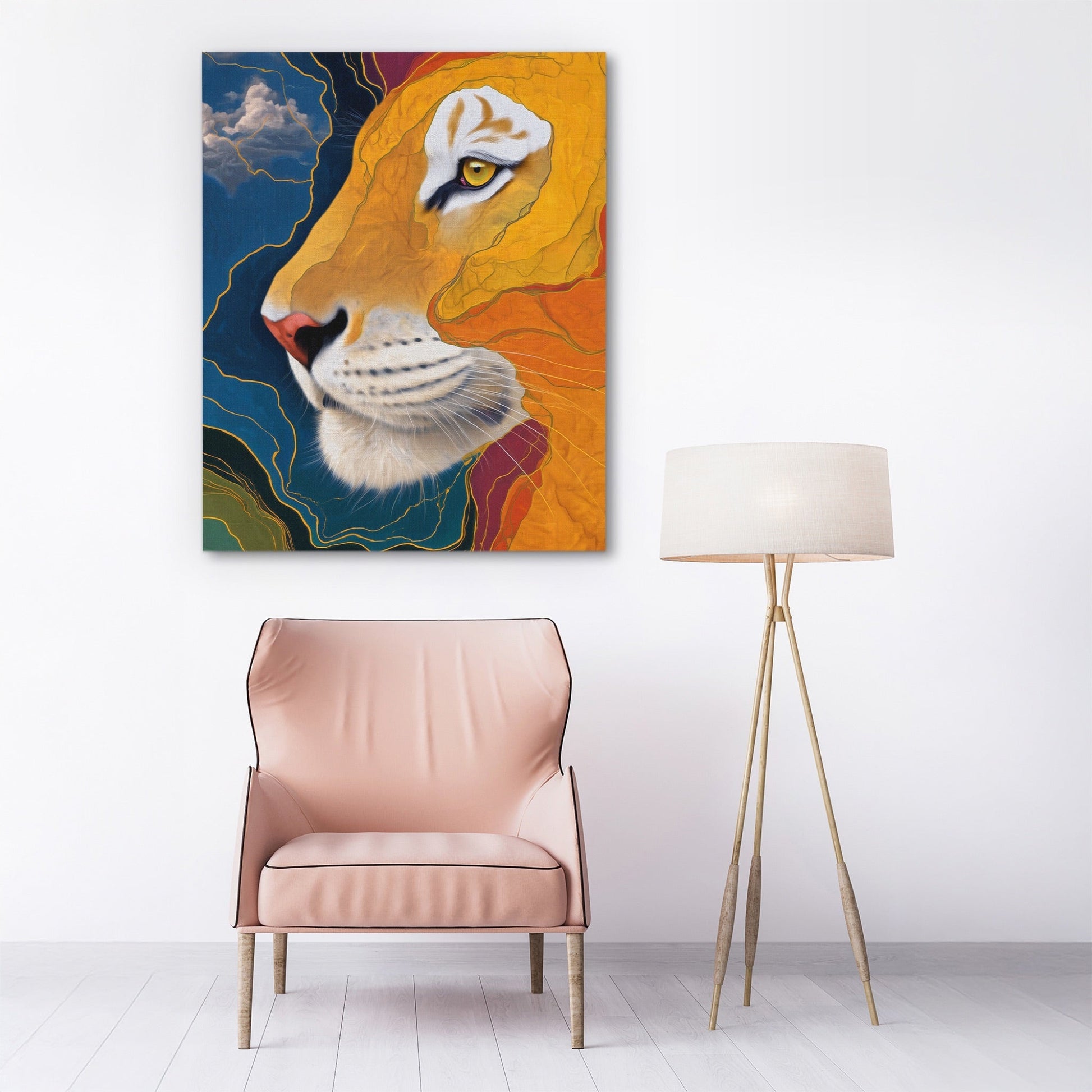 Albino Tiger Color Field