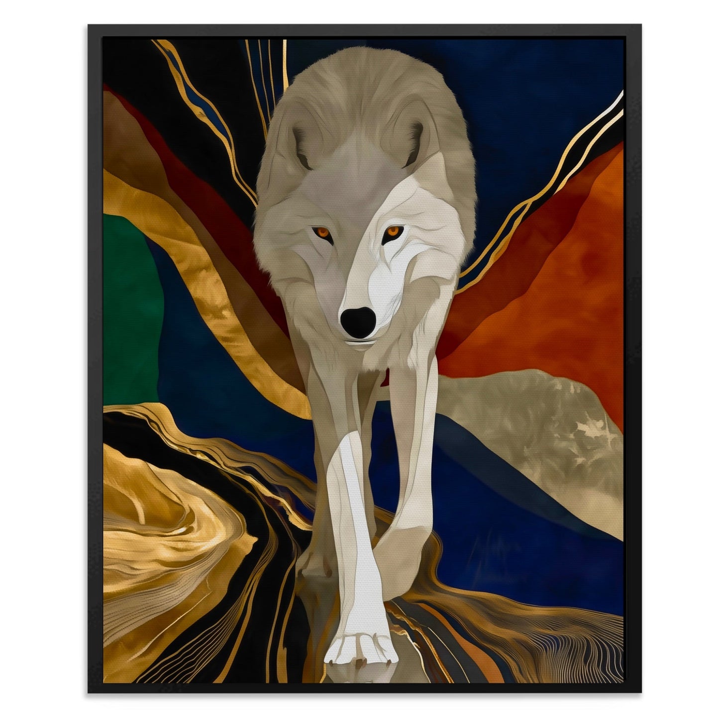 Albino Wolf Navy Wash